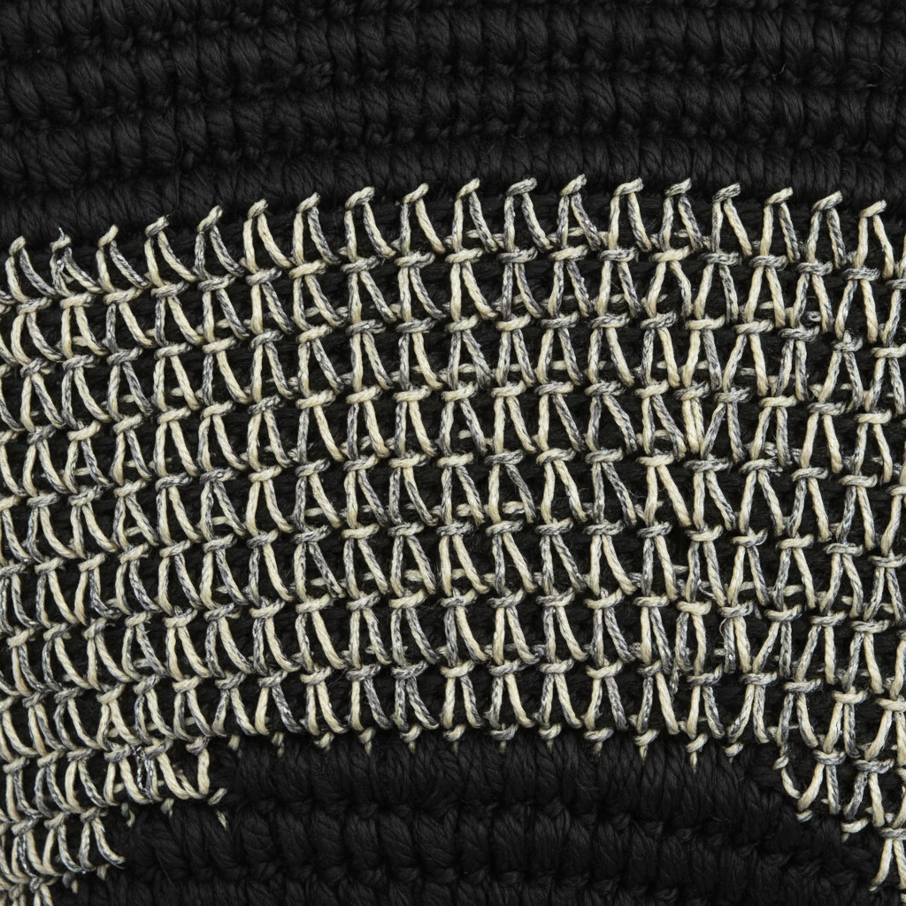 Bandolera de Rafia Color Negro