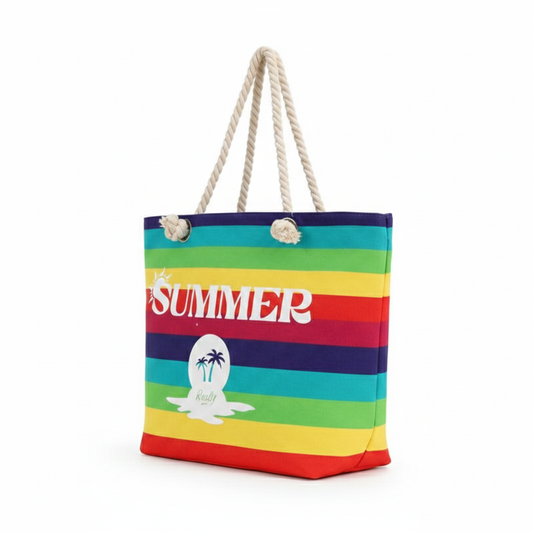 Bolso Playero Rayado Summer