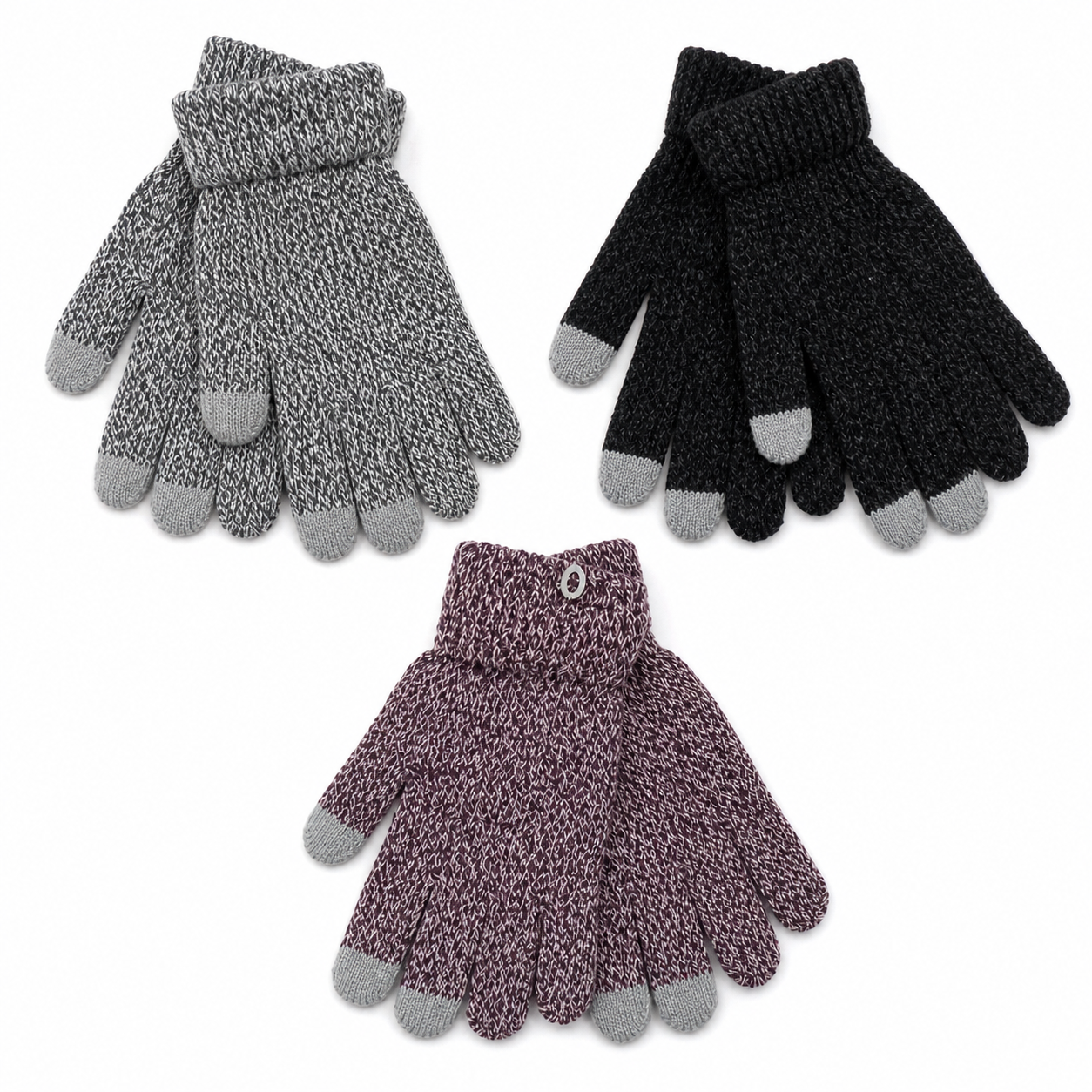 Pack x3 Guantes Jaspeados Touch