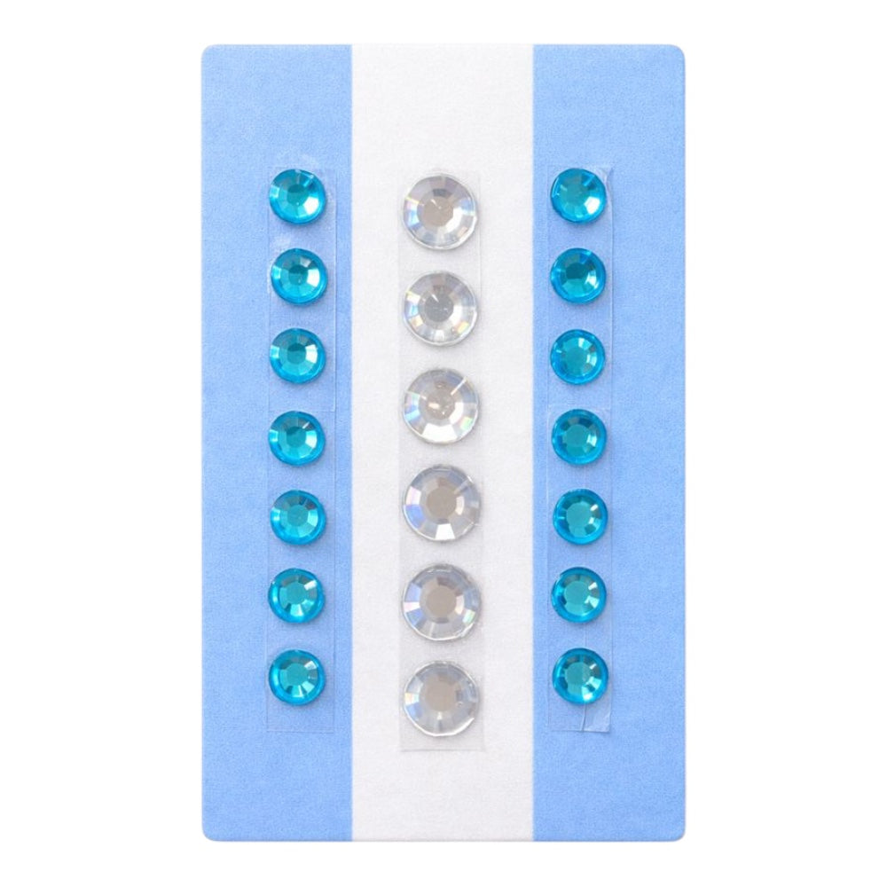 Apliques Celeste Brillo pack x 12