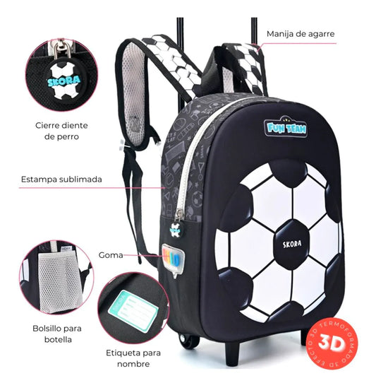 Mochila carrito de futbol