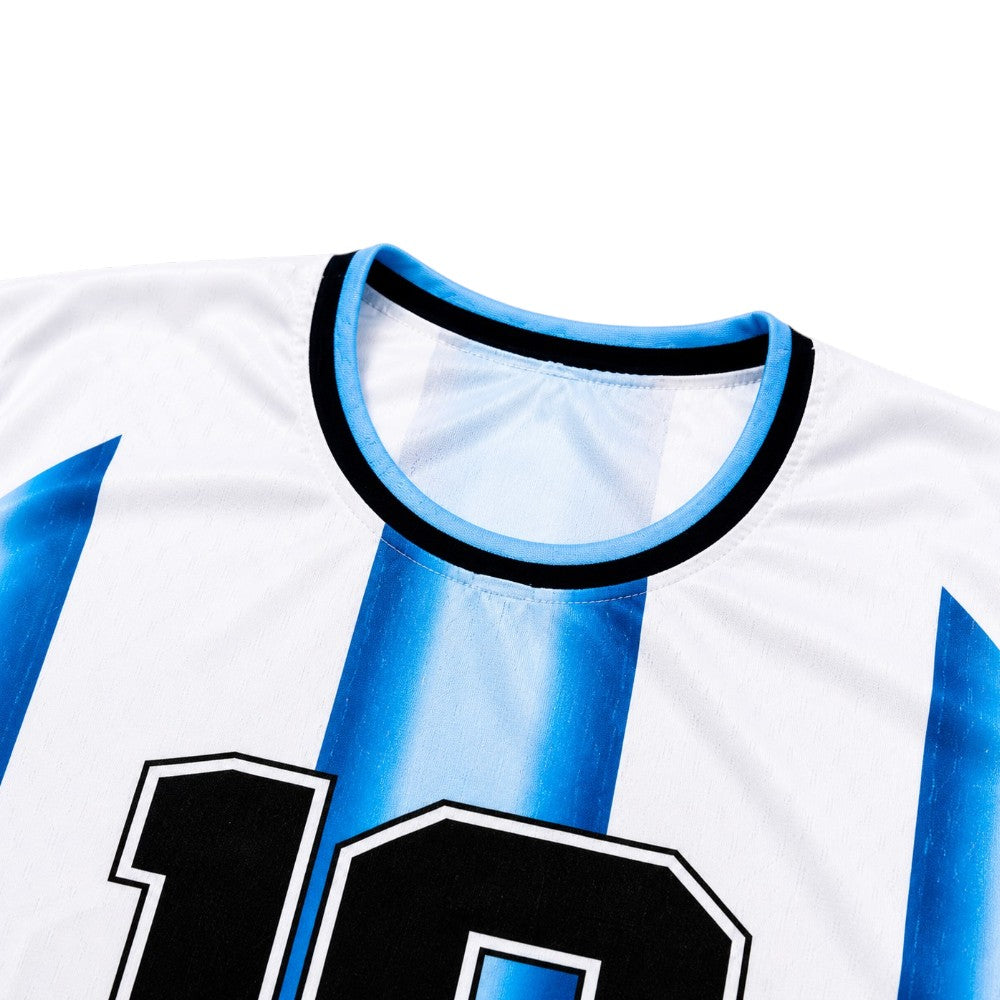 Camiseta Argentina N°10 (una curva adulto)