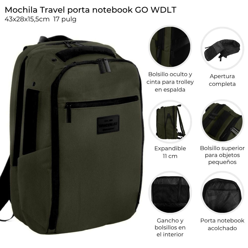 Mochila Travel porta notebook