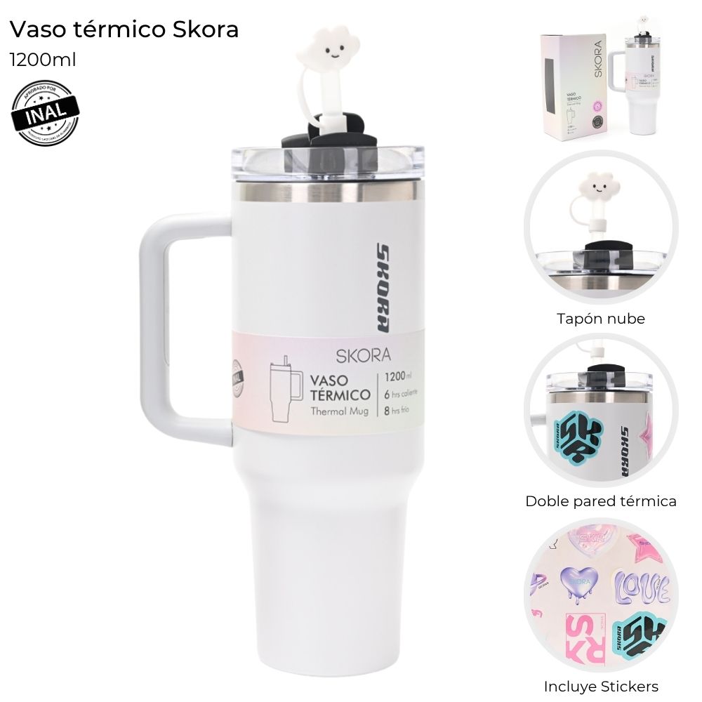 Vaso con manija Olive 1200ml