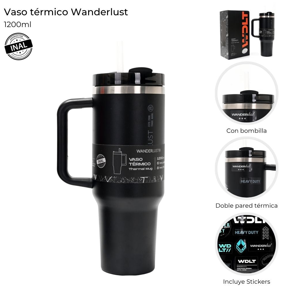 Vaso con manija Coral 1200ml