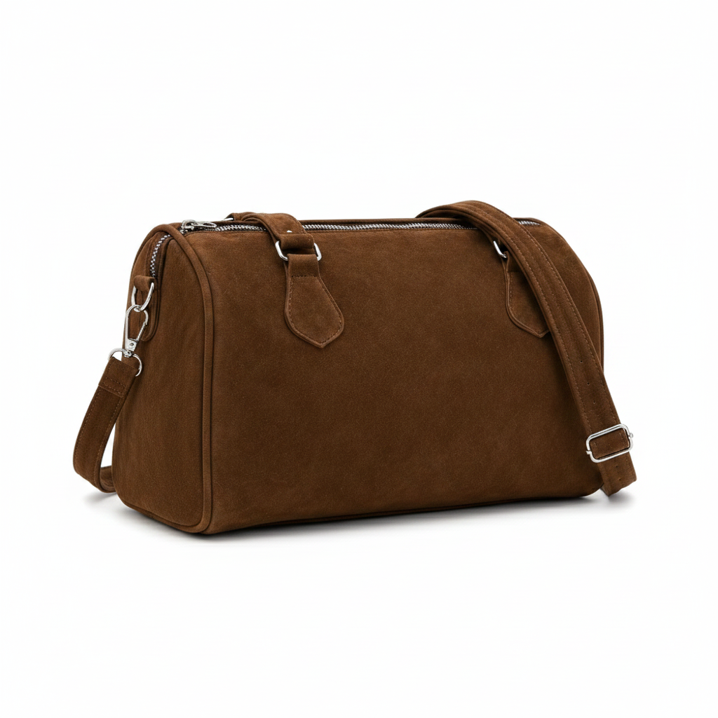 Bolso de Gamuza con Correa Regulable