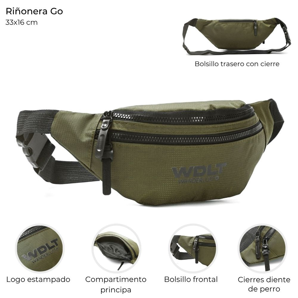 Pack x3 riñoneras unisex