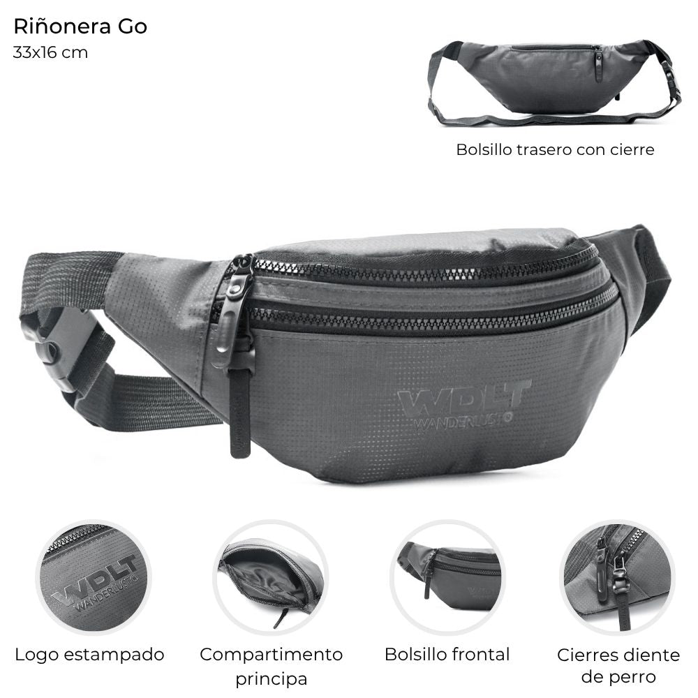 Pack x3 riñoneras unisex