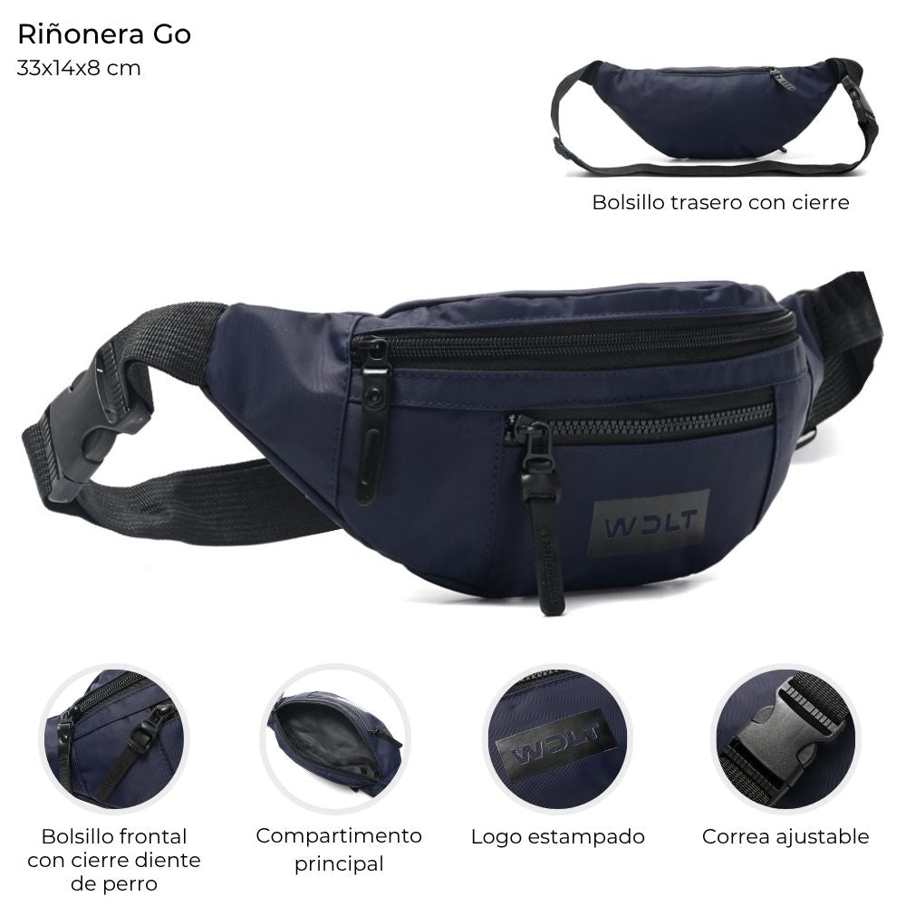 Pack x3 riñoneras unisex