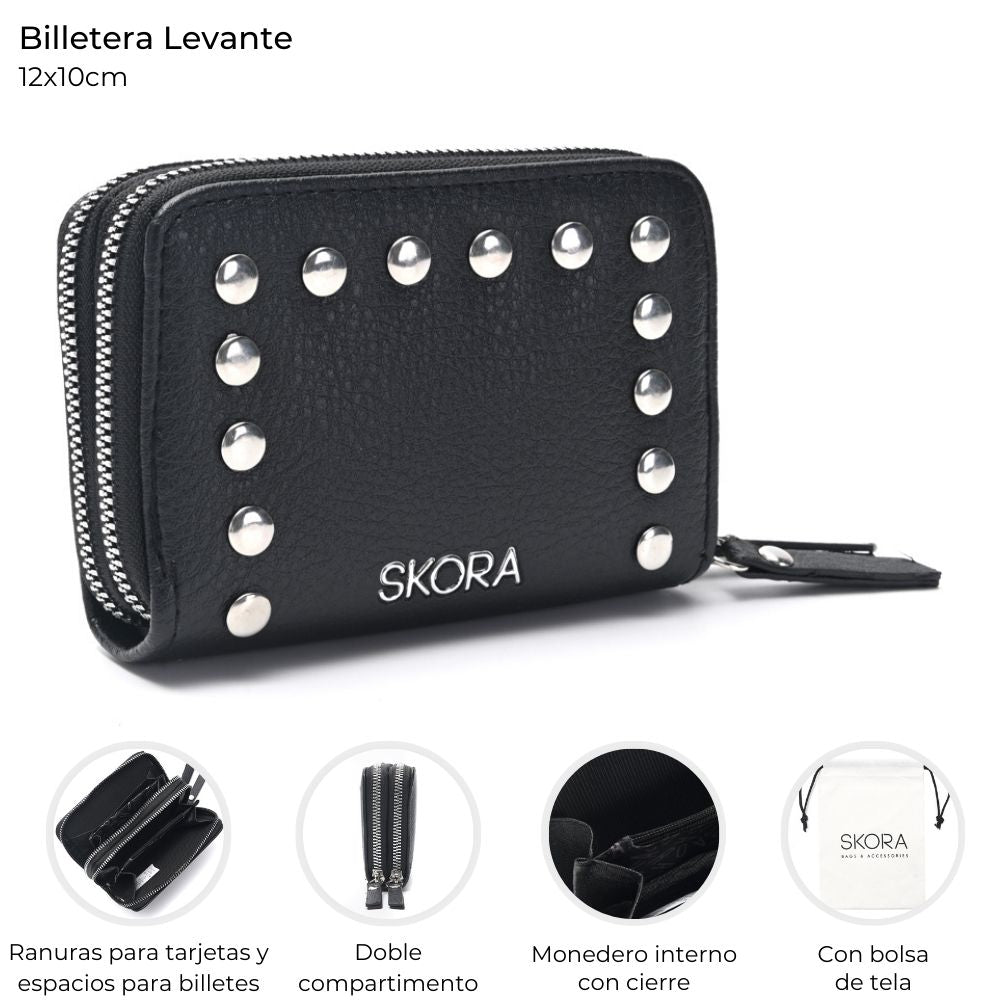 Pack x2 billeteras con tachas