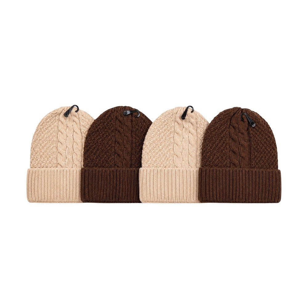 Pack x2 Gorros Tejidos Abrigados Invierno Unisex