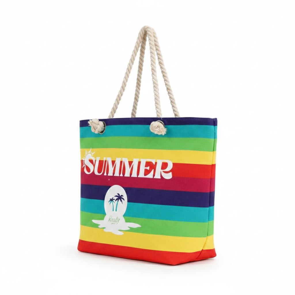Bolso Playero Rayado Summer