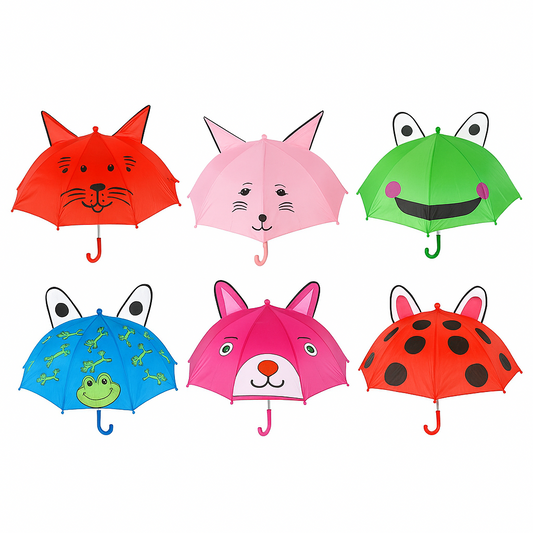 Pack x4 Paraguas infantil
