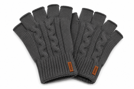 Pack x2 Guantes Sin Dedos Tejidos