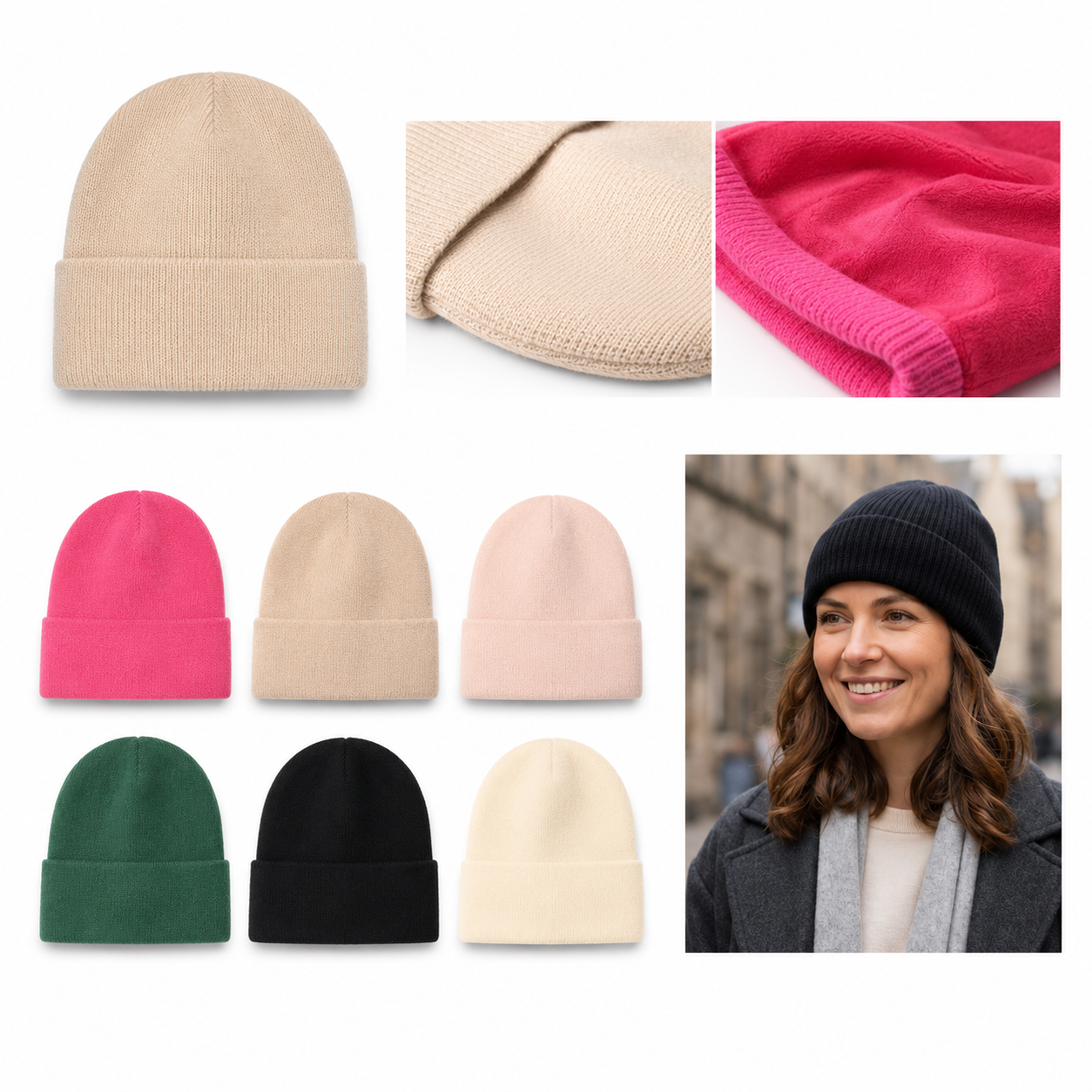 Pack x2 Gorros Beanie Soft Winter