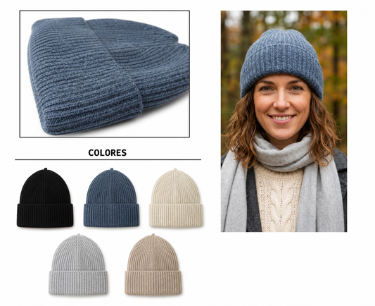 Pack x2 Gorros Beanie Tejido Premium
