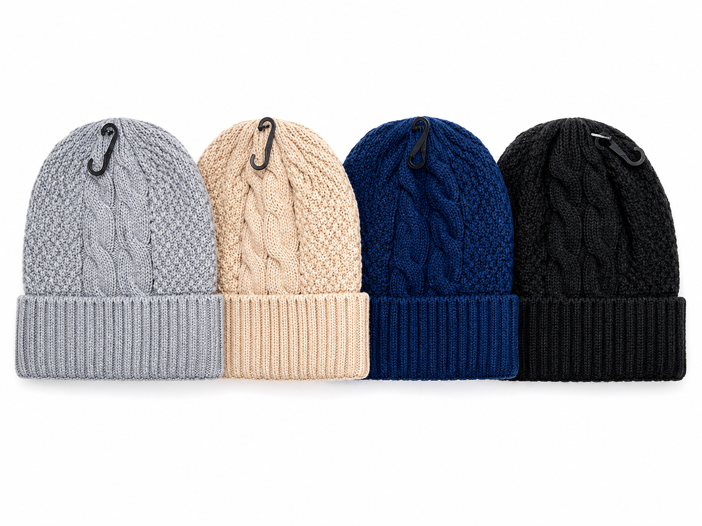 Pack x2 Gorros Tejidos Abrigados Invierno Unisex