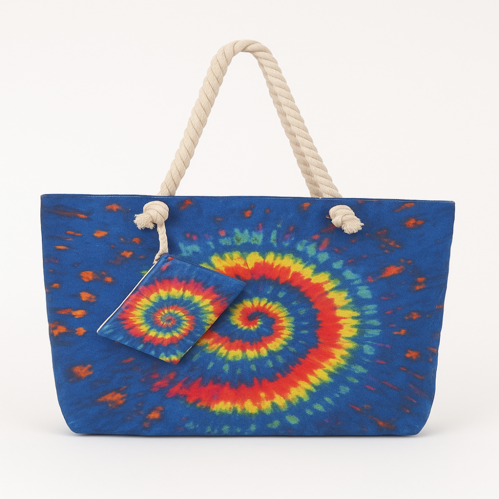 Bolso Playero Tie-Dye (Set con Porta Cosméticos)