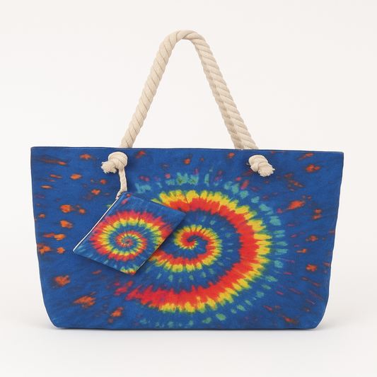 Bolso Playero Tie-Dye (Set con Porta Cosméticos)