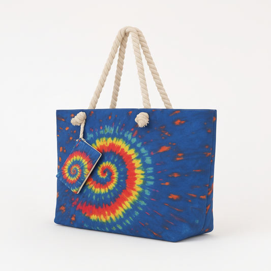 Bolso Playero Tie-Dye (Set con Porta Cosméticos)