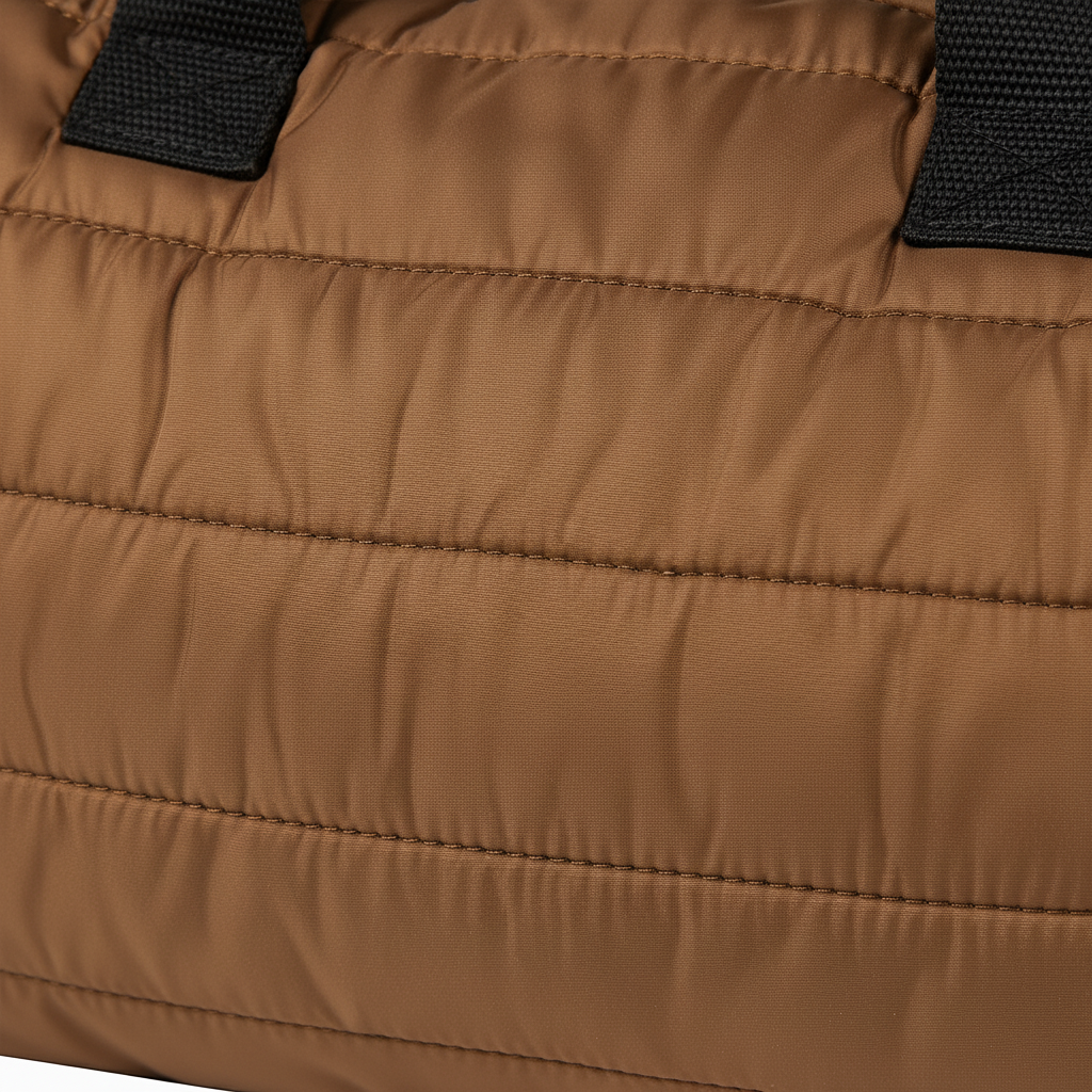 Bolso Puffer Acolchado Marrón