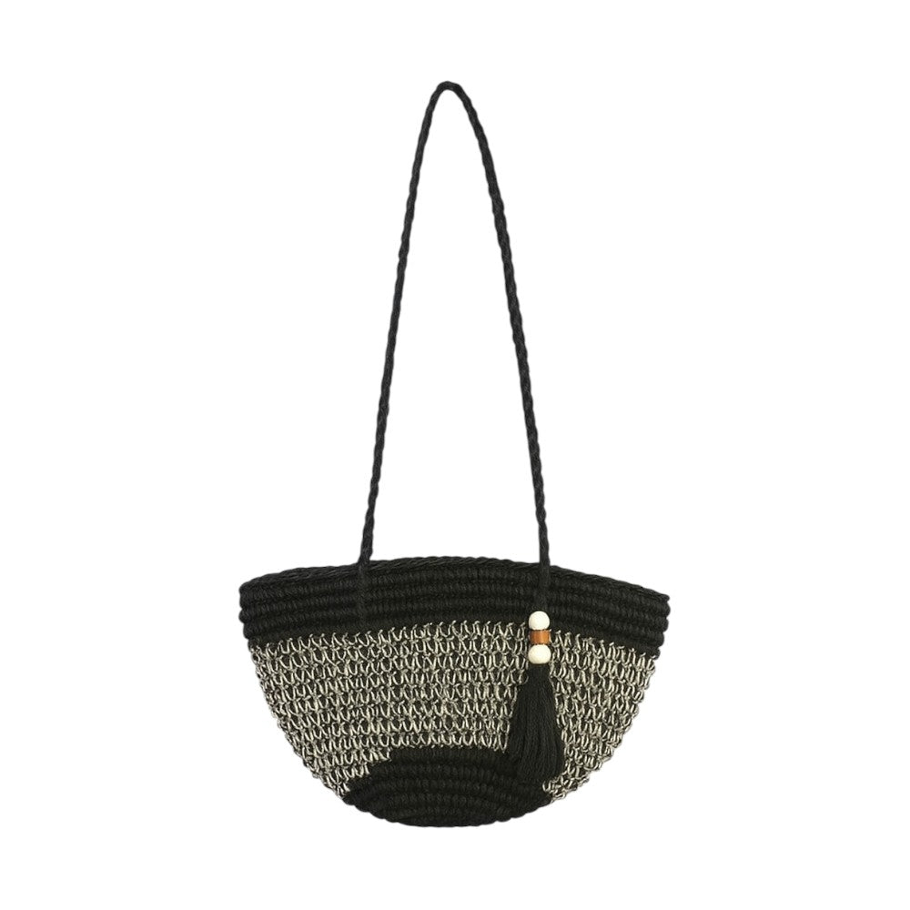 Bandolera de Rafia Color Negro