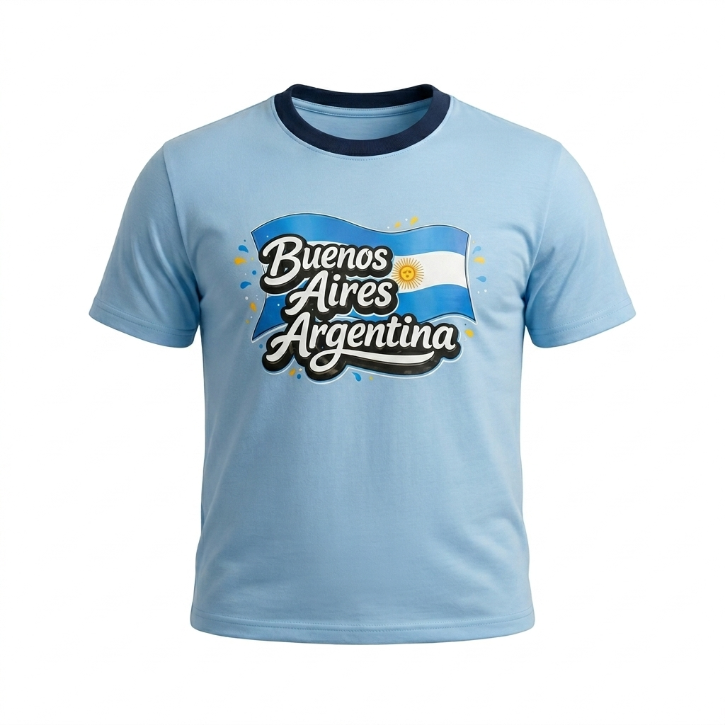 Remera Baires Sky (una curva)