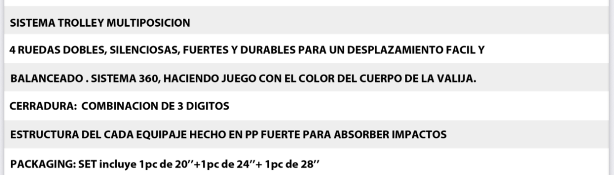 Set de Valijas Horizon