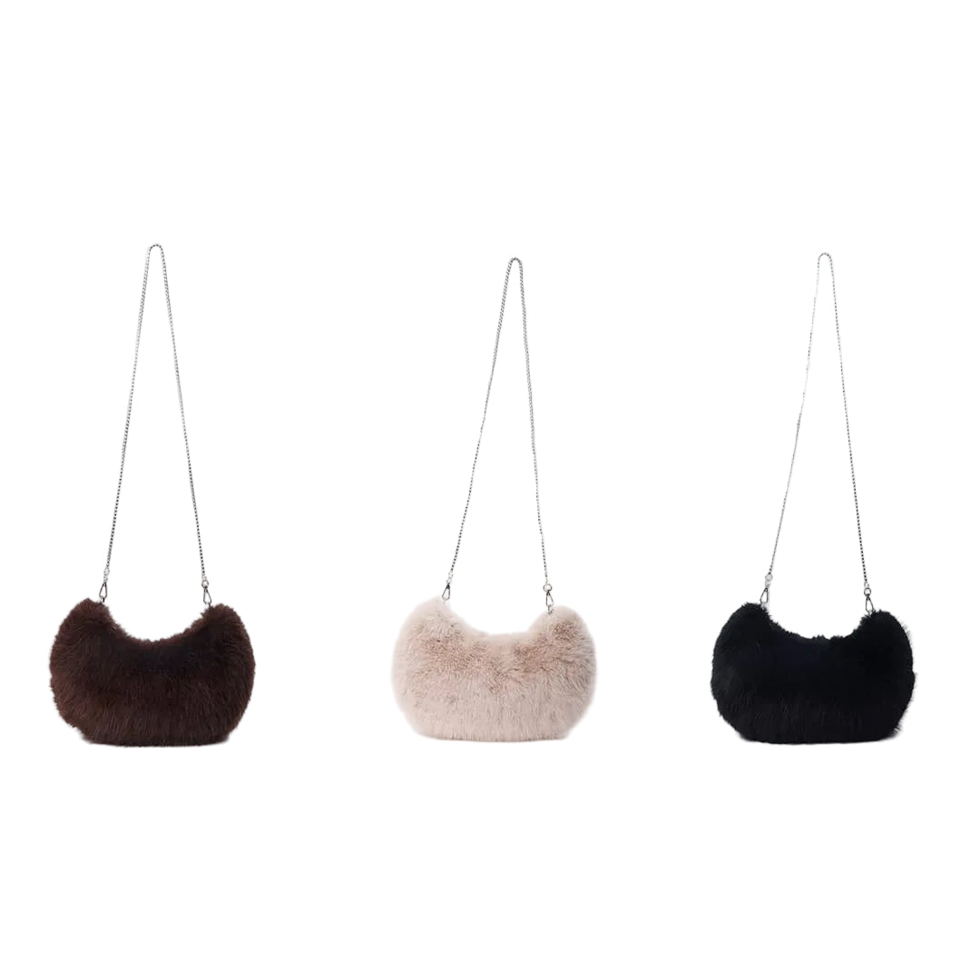Mini Bag Peluche con Cadena