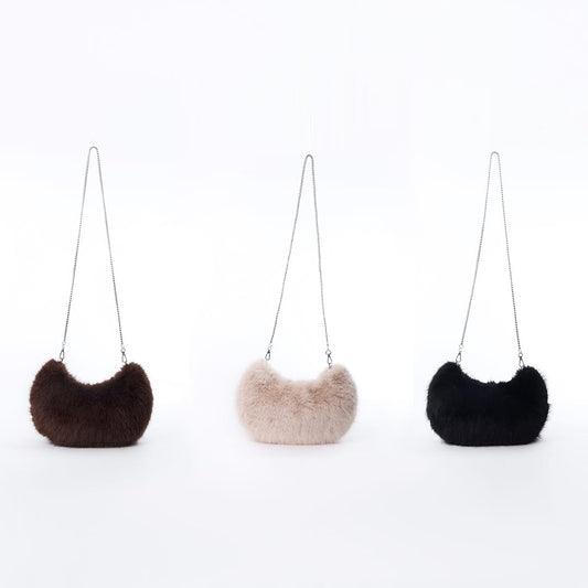 Mini Bag Peluche con Cadena