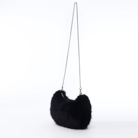 Mini Bag Peluche con Cadena