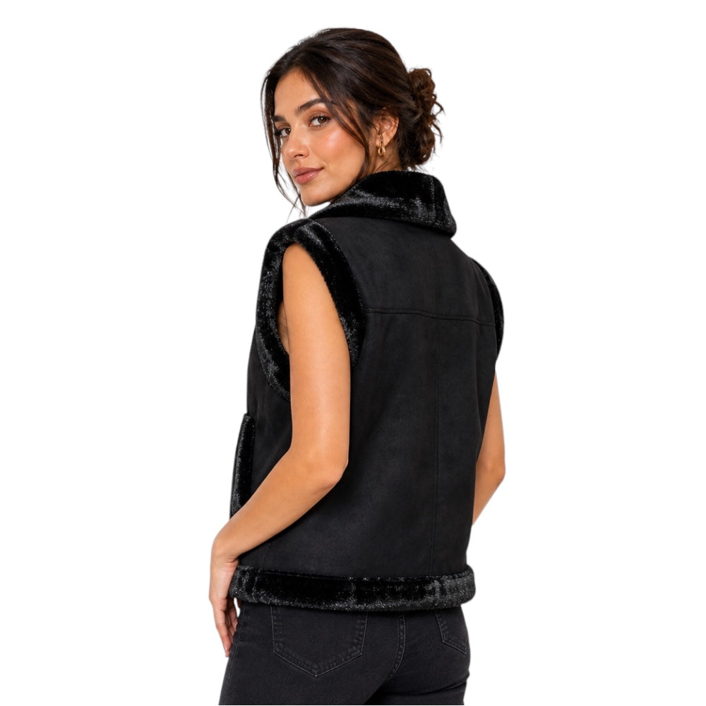 Chaleco Gamuzado Aspen Noir