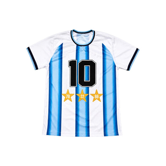 Camiseta Argentina N°10 (una curva adulto)