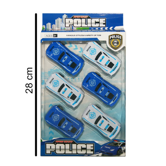 Set Autos Policía x6