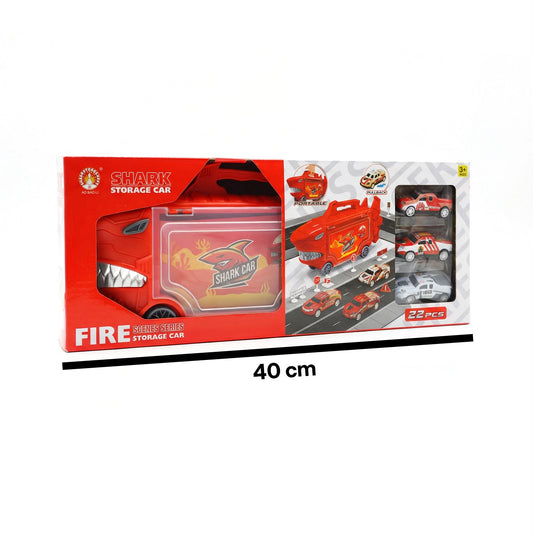 Camión Transportador y Organizador "Fire Shark Storage Car"