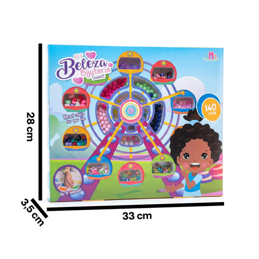 Kit de Bijouterie y Cuentas con Forma de Feria "Beleza Bijuteria Sweet"