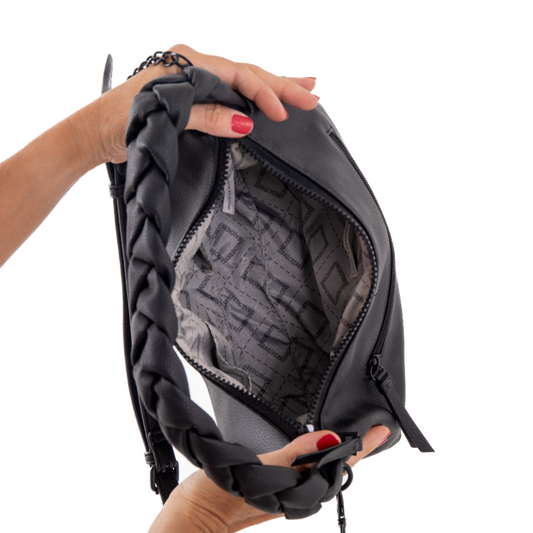 Cartera Noir Trenza