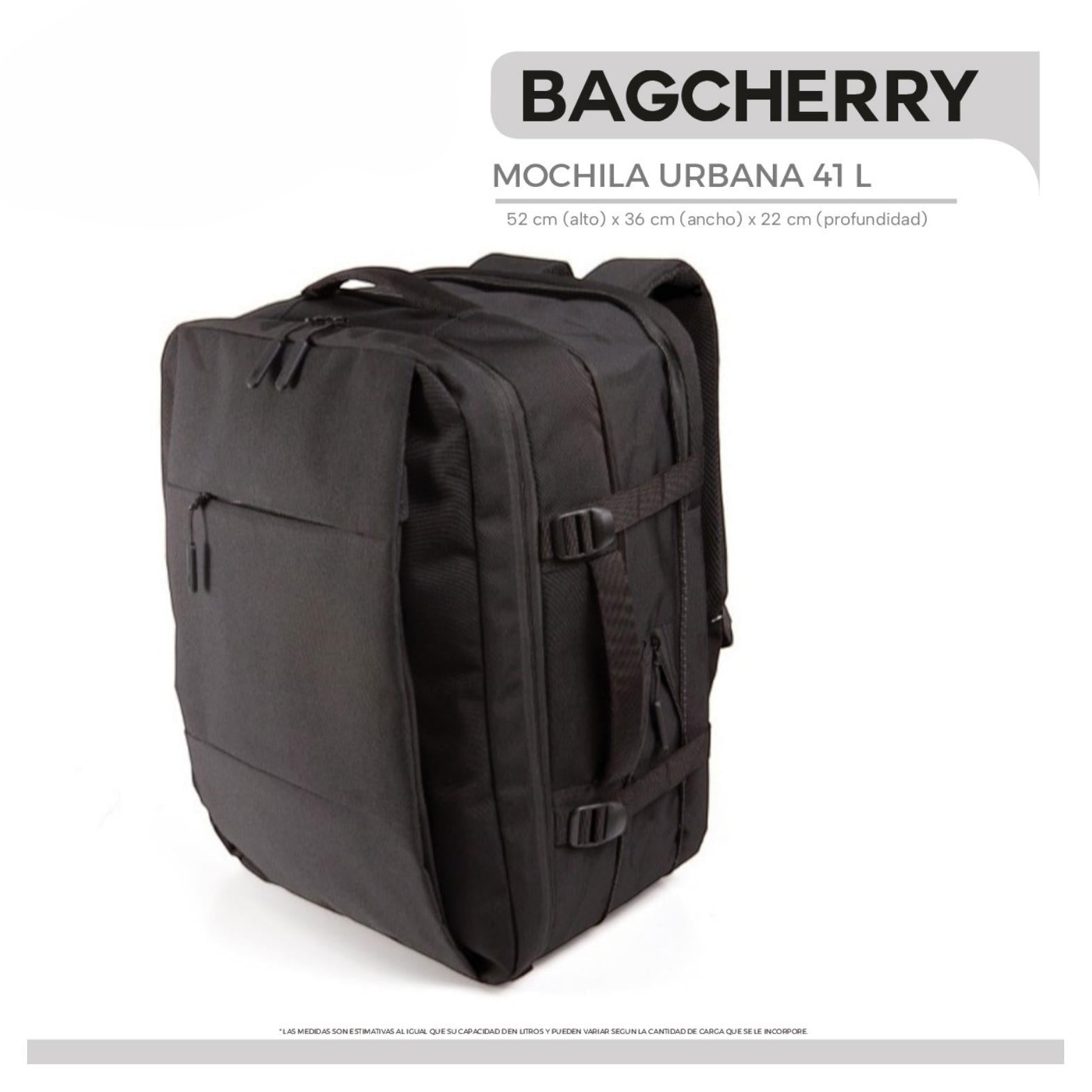 Mumma Accesorios de Moda Altura 41L dark grey urban briefcase backpack with padded laptop compartment