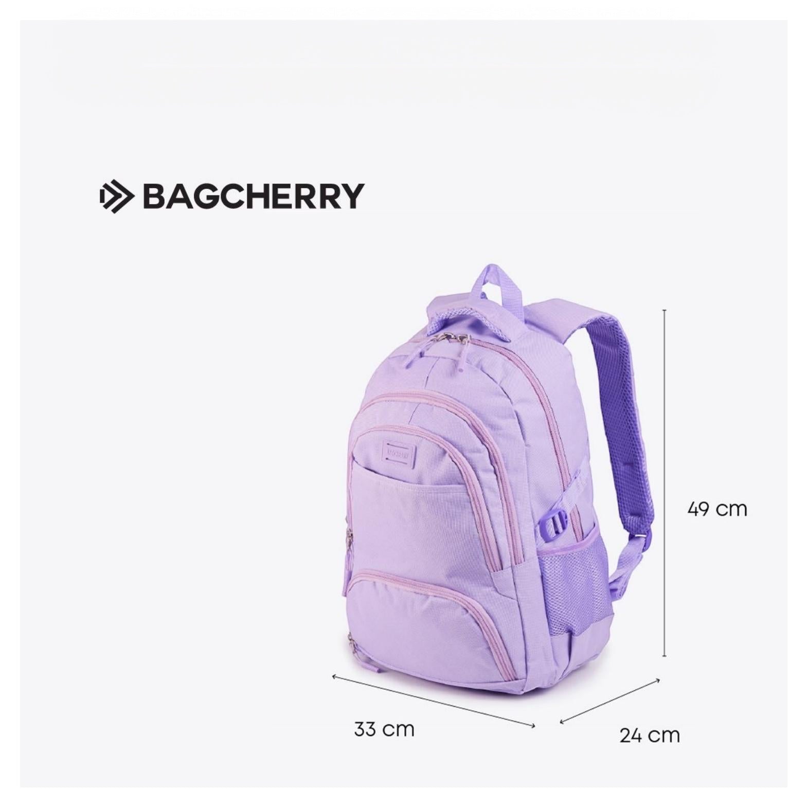 Mumma Accesorios de Moda Lavanda lilac urban backpack with padded notebook compartment and side bottle pocket